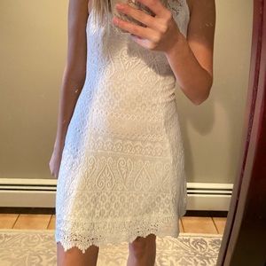 White lace dress